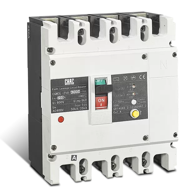 Earth-leakage molded case circuit breaker